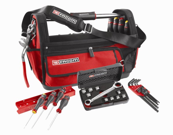 Grand Sac À Outils + 28 Outils Facom Bs.T20Cm1Pg, 51 Cm