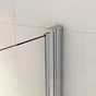 Pare-baignoire pliable sérigraphié chromé, H.140 x l.120 cm Essential