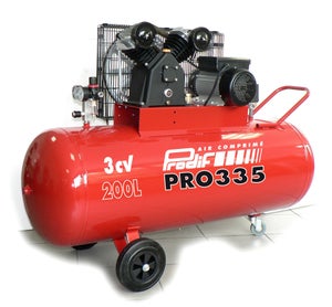 Compresseur de chantier 200 litres 3 cv, PRODIF