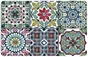 Nappe cirée manhattan java feuillage vert 140 cm x 20 m