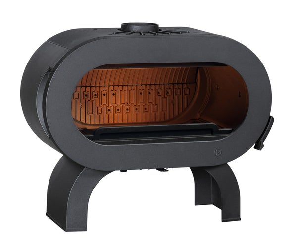 Poêle à bûche INVICTA Fifty sur arche anthracite, 10 kW