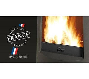 Poêle à bûche INVICTA Ovatio anthracite, 5 kW
