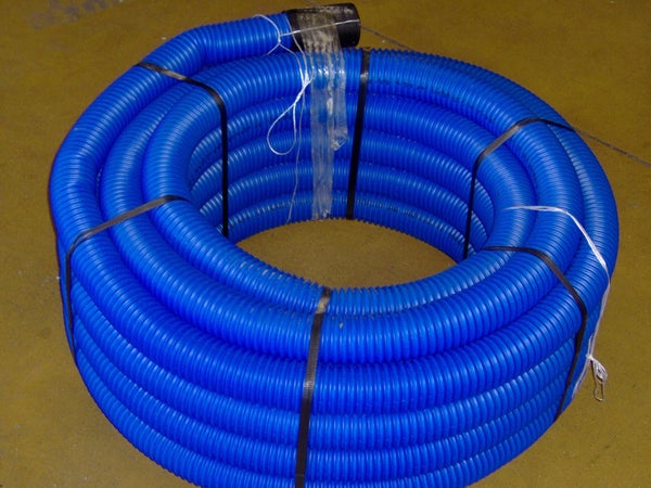 Gaine Pour Réseaux Enterrés Bleu, Diam.63 Mm, L.25 M