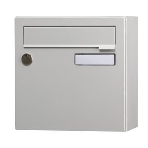 Boîte Aux Lettres Compacte 1 Porte Extérieur Renz Acier Gris Mat