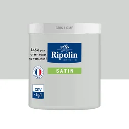 Testeur Peinture Gris Lomé Satin Ripolin Murs Et Boiseries 0.075 L