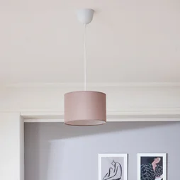 Lustre Coton Taupe Inspire Sitia 1 Lumière(S) D.28 Cm
