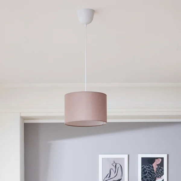 Lustre Coton Taupe Inspire Sitia 1 Lumière(S) D.28 Cm