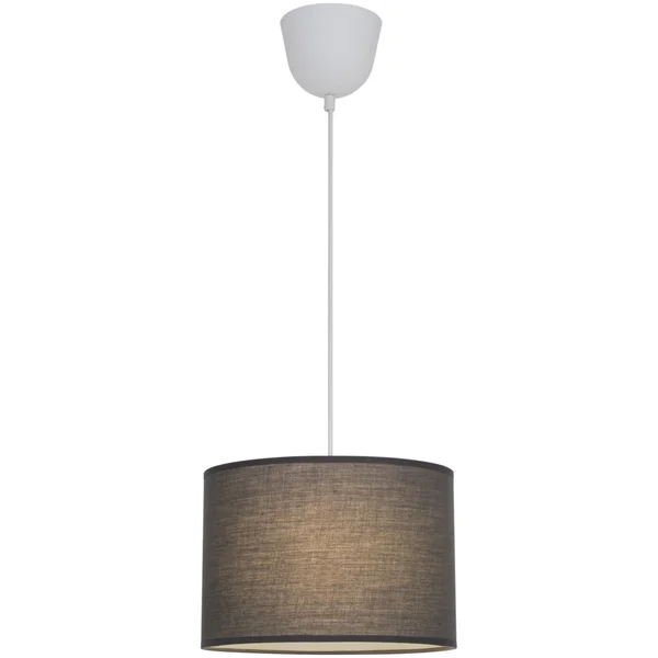 Suspension 1x e27 coton gris INSPIRE Sitia D.28.0 cm