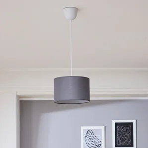 Suspension 1x e27 coton gris INSPIRE Sitia D.28.0 cm