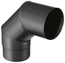 Coude émaillé 90° pour raccordement ISOTIP JONCOUX Diam. 150mm L. 16cm Ep. 0.7mm