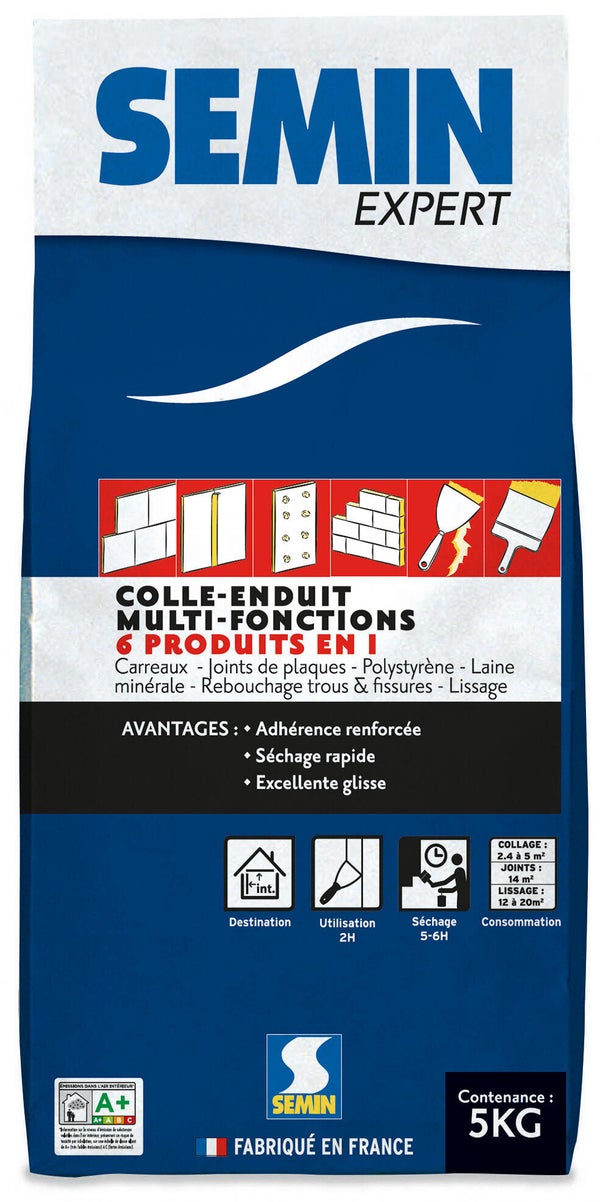 Colle Enduit Multifonctions Semin, 5 Kg