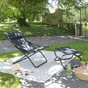 Repose pied de jardin en acier Air confort gris LAFUMA MOBILIER