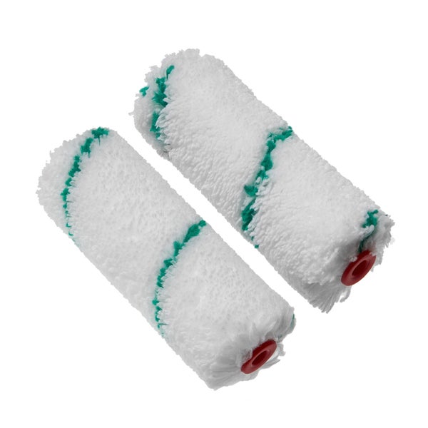 Lot De 2 Mini Manchons Toute Peinture Pour Mur Et Plafond Reliefs Dexter L.110Mm