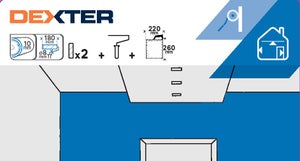 Kit d'outils mur lisse ou plafond ou mur, DEXTER