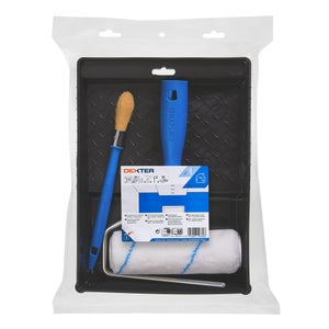 Kit d'outils pour mur ou plafond lisses rouleau, DEXTER, 180 mm