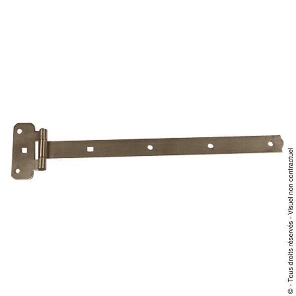 Penture Te Festonne Inox Brossé, H.30 X L.300 X P.3 Mm