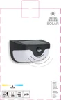 Applique Avec Détecteur De Mouvement Solaire 300 Lumen Noir