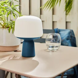 Lampe de table extérieur Luno rechargeable usb 100 Lumen bleu INSPIRE