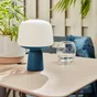 Lampe de table extérieur Luno rechargeable usb 100 Lumen bleu INSPIRE
