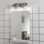 Rampe 3 Spots, Classique, Plastique Chrome