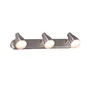 Rampe 3 Spots, Classique, Plastique Chrome