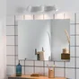Rampe 3 Spots, Essentiel, Métal Blanc, Inspire Doli