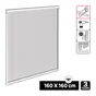 Moustiquaire enroulement vertical 160x160 cadre alu blanc