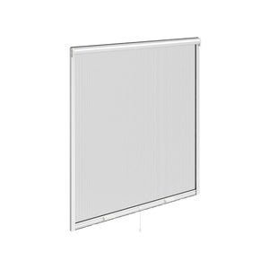 Moustiquaire enroulement vertical 120x120 cadre alu blanc