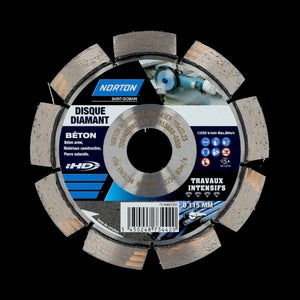 Disque Diamant Intensif Segmenté Pour Matériaux De Construction Norton,Diam115Mm