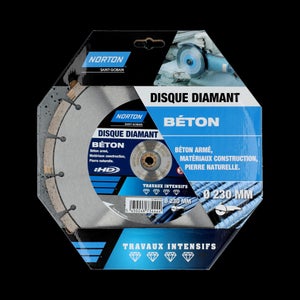 Disque Diamant Intensif Segmenté Pour Matériaux De Construction Norton,Diam230Mm