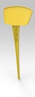 Lot De 10 Étiquettes À Planter Jaune Nortene, H.15 Cm