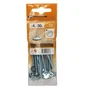 Lot De 10 Boulons Tête Ronde Acier Zingué, L.50 X Diam.4 Mm Standers