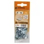Lot De 15 Boulons Tête Ronde Acier Zingué, L.16 X Diam.5 Mm Standers