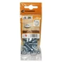 Lot De 12 Boulons Tête Ronde Acier Zingué, L.20 X Diam.5 Mm Standers