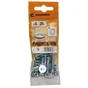 Lot De 12 Boulons Tête Ronde Acier Zingué, L.25 X Diam.5 Mm Standers