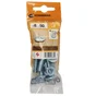 Lot De 4 Boulons Tête Ronde Acier Zingué, L.50 X Diam.8 Mm Standers