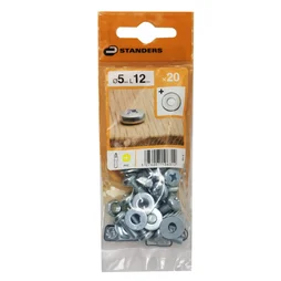Lot De 20 Boulons Tête Cylindrique Acier Zingué, L.12 X Diam.5 Mm Standers