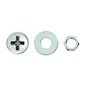 Lot De 10 Boulons Tête Cylindrique Acier Zingué, L.40 X Diam.5 Mm Standers