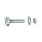 Lot De 8 Boulons Tête Cylindrique Acier Zingué, L.50 X Diam.5 Mm Standers