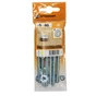 Lot De 6 Boulons Tête Cylindrique Acier Zingué, L.80 X Diam.5 Mm Standers