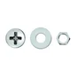 Lot De 12 Boulons Tête Cylindrique Acier Zingué, L.15 X Diam.6 Mm Standers