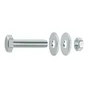 Lot De 25 Boulons Tête 6 Pans Acier Zingué, L.10 X Diam.4 Mm Standers