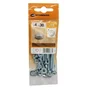Lot De 15 Boulons Tête 6 Pans Acier Zingué, L.30 X Diam.4 Mm Standers