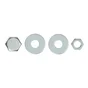 Lot De 15 Boulons Tête 6 Pans Acier Zingué, L.30 X Diam.4 Mm Standers