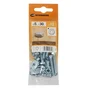 Lot De 12 Boulons Tête 6 Pans Acier Zingué, L.30 X Diam.5 Mm Standers