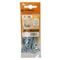 Lot De 8 Boulons Tête 6 Pans Acier Zingué, L.50 X Diam.5 Mm Standers