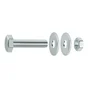 Lot De 6 Boulons Tête 6 Pans Acier Zingué, L.50 X Diam.6 Mm Standers