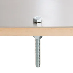 Lot De 4 Boulons Tête 6 Pans Acier Zingué, L.60 Standers