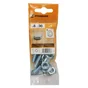 Lot De 4 Boulons Tête 6 Pans Acier Zingué, L.30 X Diam.8 Mm Standers