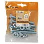 Lot De 4 Boulons Tête 6 Pans Acier Zingué, L.80 Standers